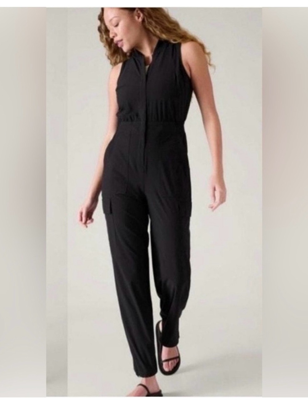 Athleta Black Utility Romper